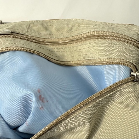 Baggallini Tan Green Crossbody Bag Adjustable Strap - Picture 6 of 8